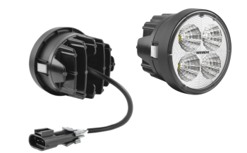 Lampa robocza z diodami LED, przewodem i złączem Delphi 12059450 (umocowanie, 2 zatrzaski)